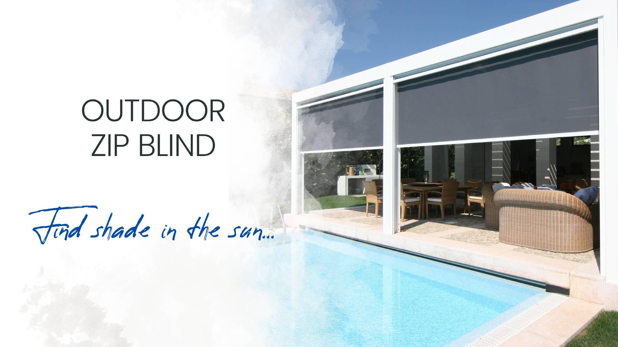 outdoor zip blind